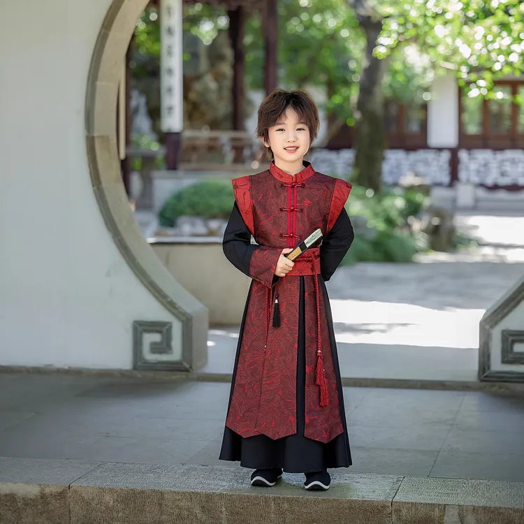【新款爆款】汉服男童秋季新品男孩中国风唐装幼儿园新中式武侠客