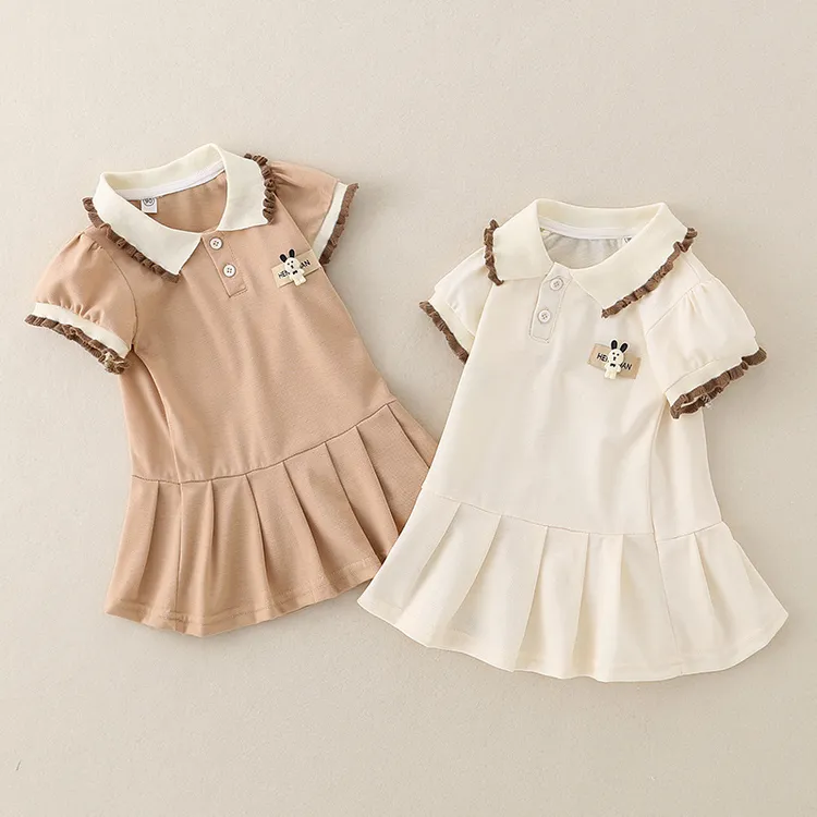 正品巴拉巴拉2025年夏季新款a类纯棉连衣裙女宝宝衣服女童日系百