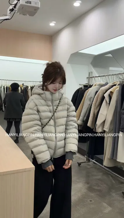【美人尖】冬季连帽时尚羽绒服