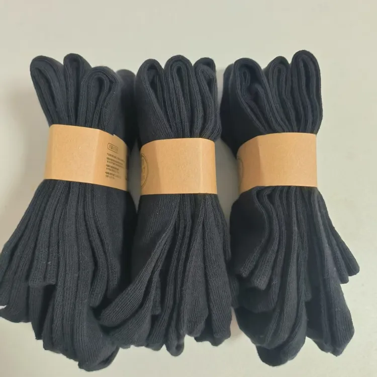 男士棉袜纯色黑色中筒袜子耐磨吸汗适合春夏季节