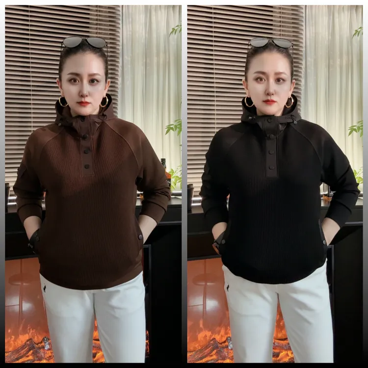 【秋冬新款】男士高端立体拼接时尚连帽卫衣A36011