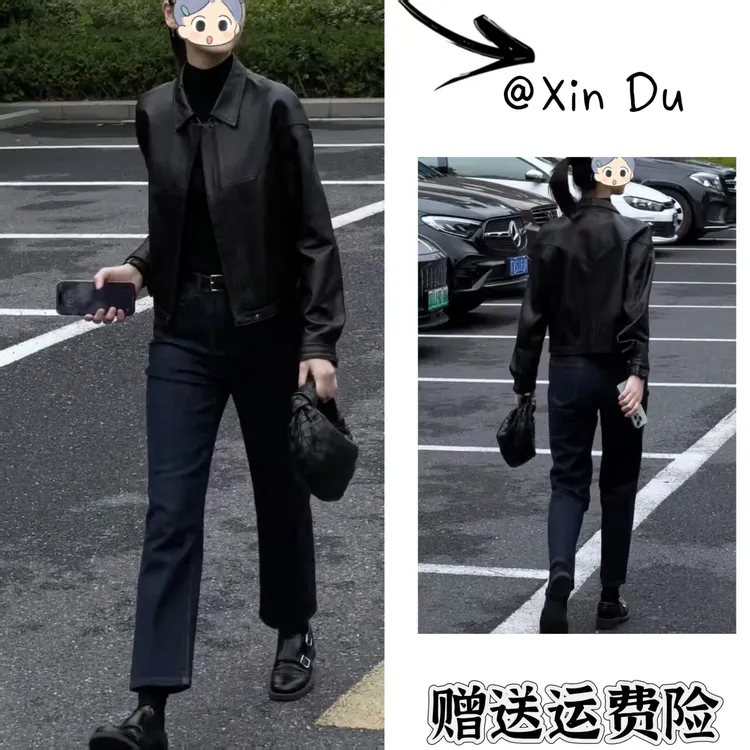 2025秋季新款时尚显瘦气质女士网红洋气两件套百搭款D23221