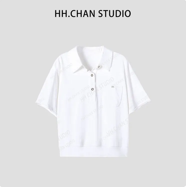 HH.CHAN“轻装上阵”定制棉运动白色套装polo上衣HH52D35796