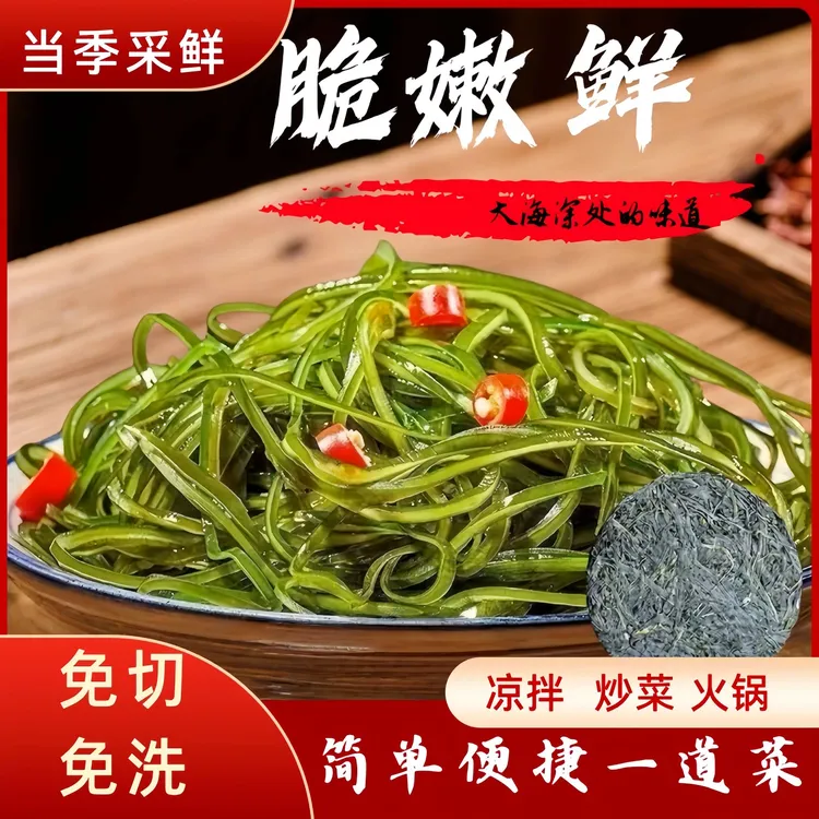正宗霞浦臻选烘干压缩海带丝懒人素食无沙免洗火锅炖汤凉拌菜专用