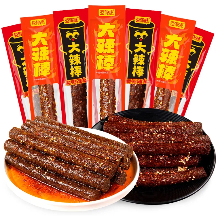 豆有味大辣棒一根辣条香辣味湖南特产麻辣小零食爆款独立包装食品