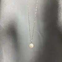 淡水珍珠搭配925银水波纹轻奢时尚项链小众简约精致素款锁骨链