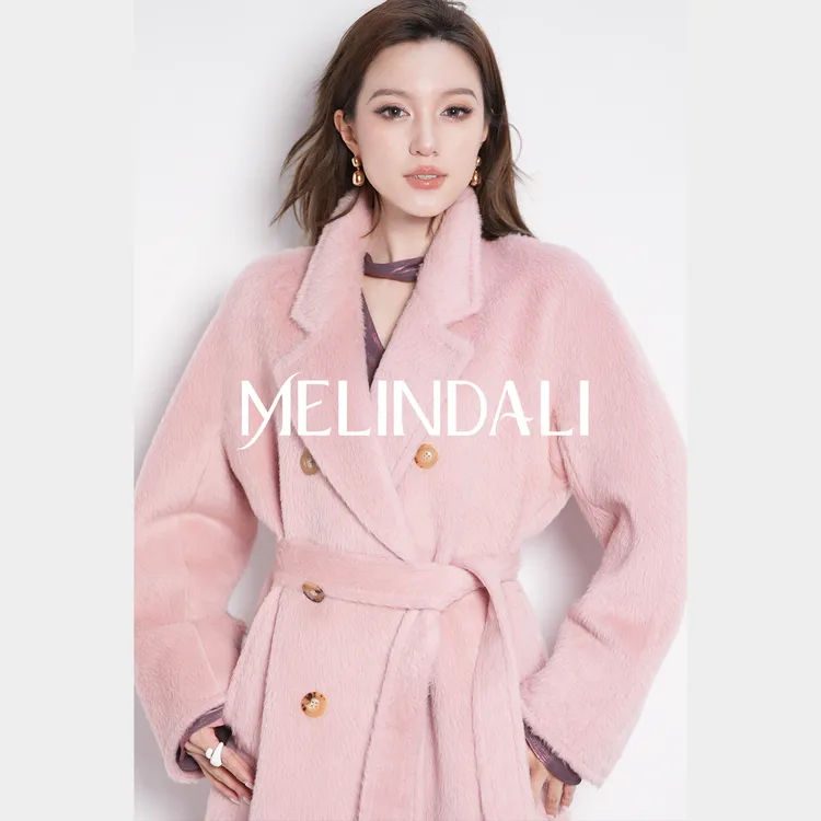 Melinda Li【本命苏力】秘鲁Alpaca羊驼毛经典801挽袖毛呢苏力大衣