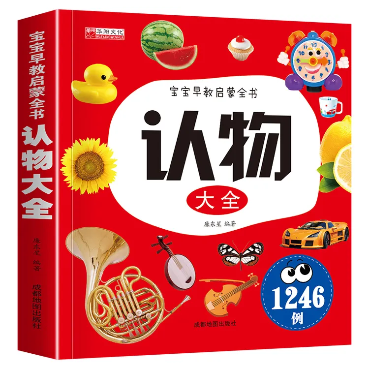 认物大全识字画册幼儿园宝宝早教书启蒙儿童认知卡片认字益智