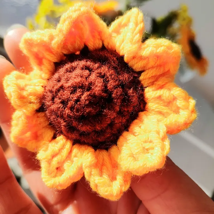 （成品）手工钩织发圈头花手工钩织发圈