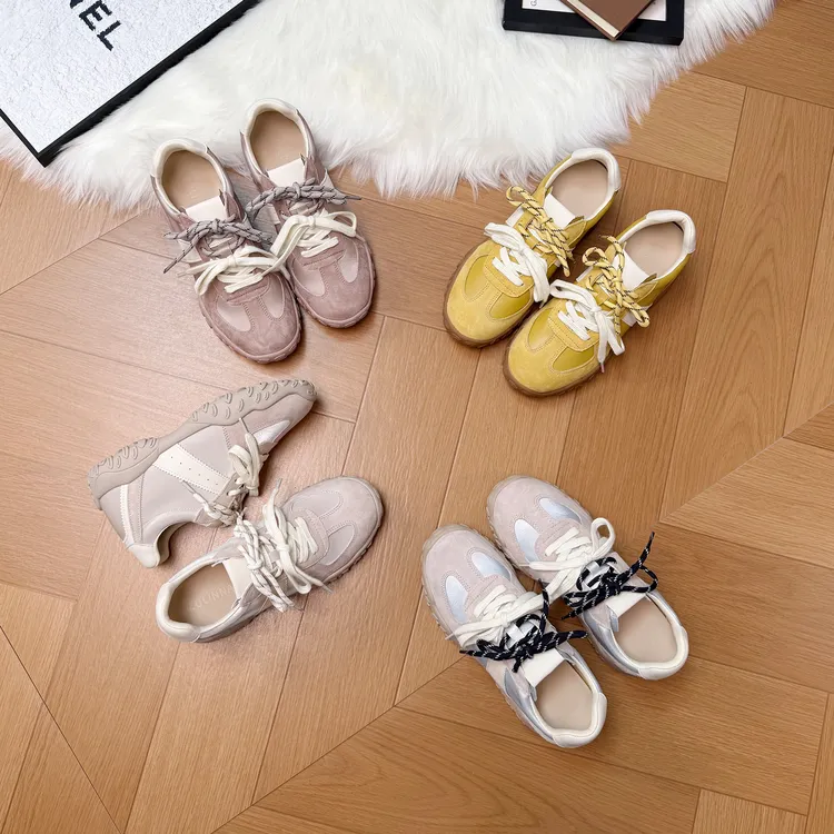 内增高7cm复古德训鞋女2025秋季新款休闲鞋女阿甘鞋百搭运动板鞋