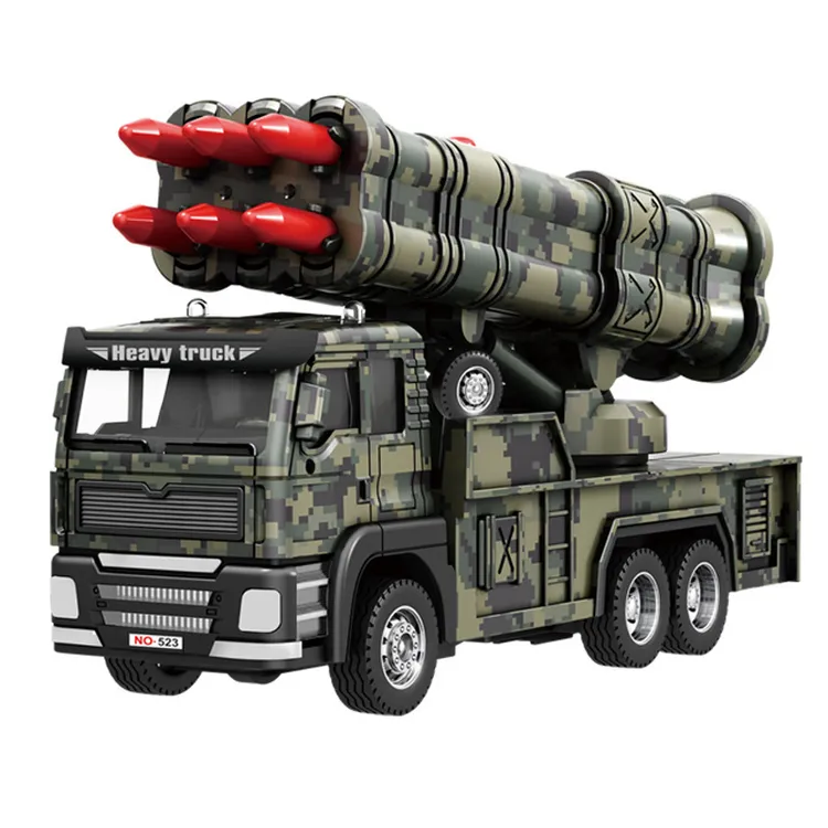 加大号合金导弹车玩具男孩军事模型坦克装甲玩具