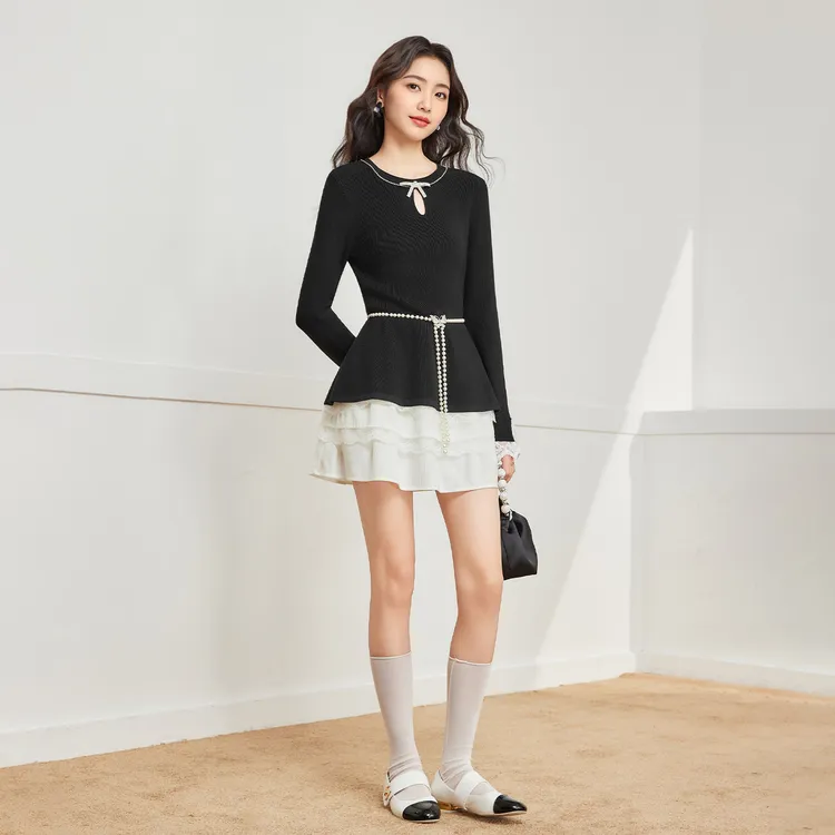 IEF/爱依服时尚套装2025秋季新款法式名媛淑女气质通勤风上下套裙