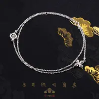 925银银制品 【般若·万象】十字杵/F轮银项链/65cm/FPX15155