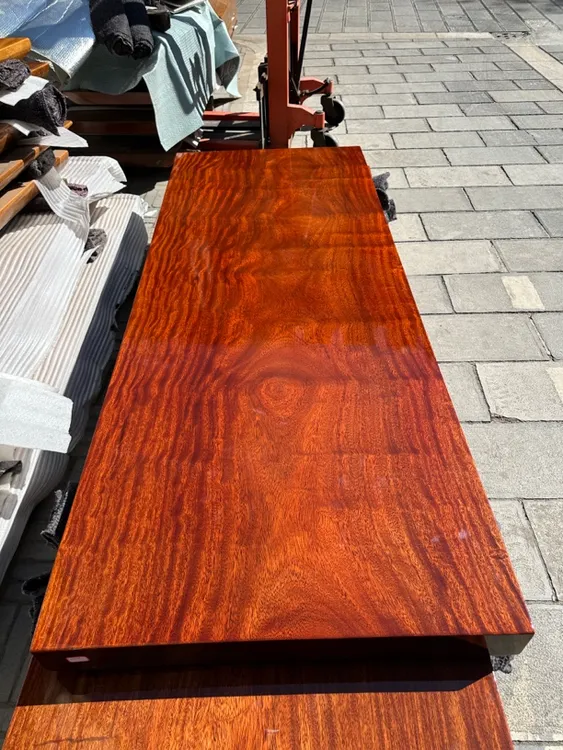 【赵大板】非洲刚果花 L 实木大板茶桌办公桌书桌【联系客服更优惠】