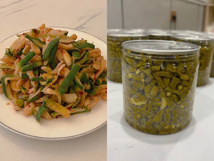 大别山新县特产楠姐腌豇豆香脆萝卜干嘎嘣脆