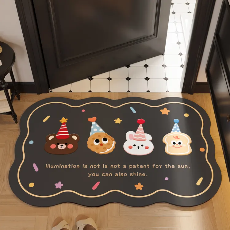 硅藻泥吸水垫垫子卫生间门口地垫防滑耐脏脚垫浴室脚垫卫生间门口