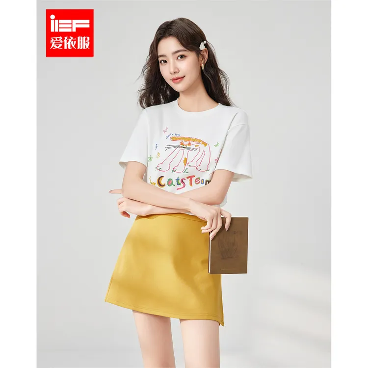 IEF/爱依服时尚套装2025夏季新款韩版时尚小众设计感百搭上下套裙