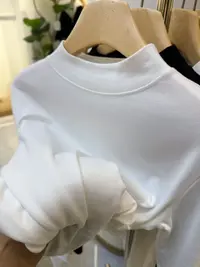 秋季新款女士纯色内搭外穿显瘦百搭打底长袖内搭打底衫