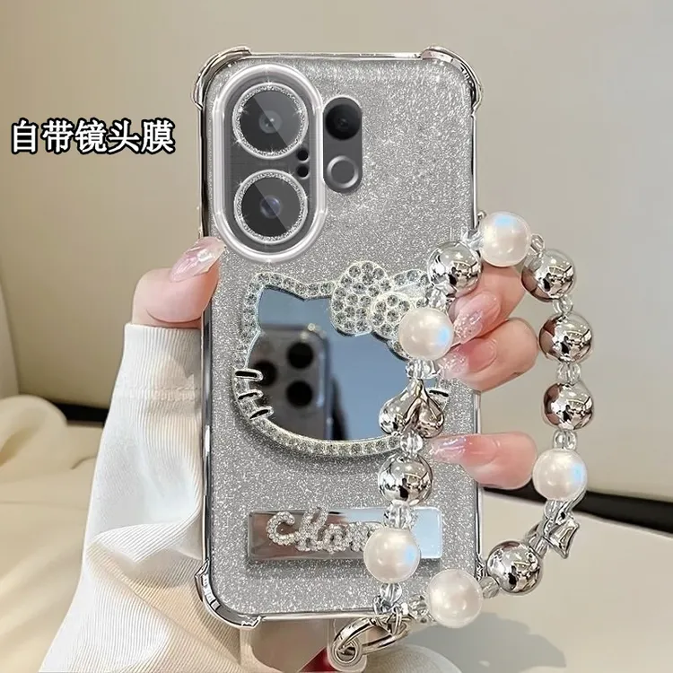 水钻KT猫补妆镜子VIVOS30Promini手机壳四角防摔s30软壳新款保护