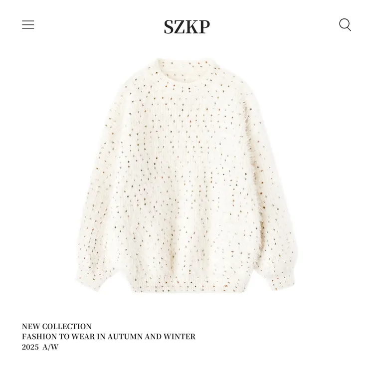 SZKP冬季新款女童装保暖上衣中大童休闲洋气儿童毛衣MFYD556536