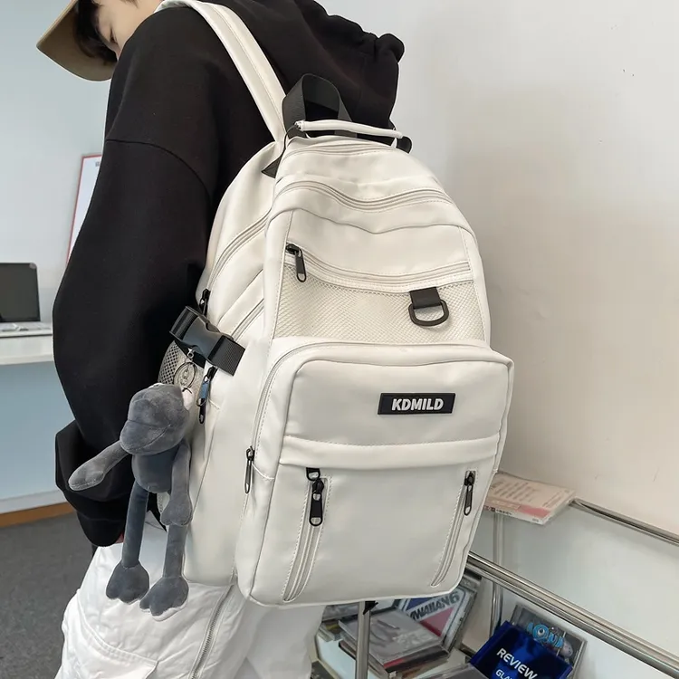 中大学生书包大容量休闲款尼龙防泼水背包新款热销韩版双肩包跨境