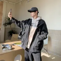白口阳【工装骑士】工装多口袋复古休闲大牛仔外套男休闲夹克BK1007