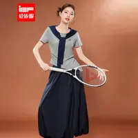 IEF/爱依服一整套穿搭2025夏秋新款韩版时尚休闲风通勤上下套长裙