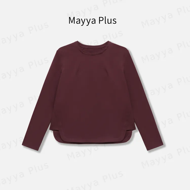 【微醺】MayyaPlus麦芽定制流光风气质圆领正肩打底T恤上衣32537212
