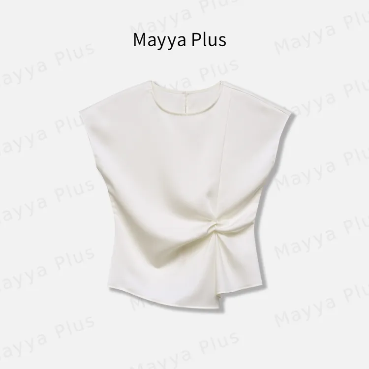【风信子】MayyaPlus麦芽定制夏季设计感飞飞袖显瘦T恤上衣32529036