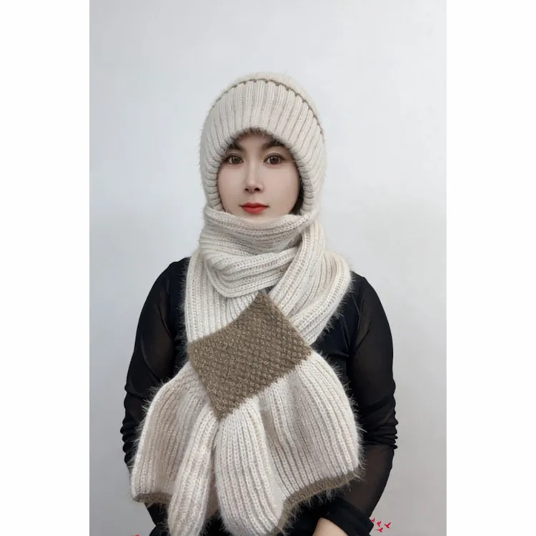 【保暖百搭】2025冬季加绒保暖风雪帽（护头+护耳+护颈）围巾帽子一体