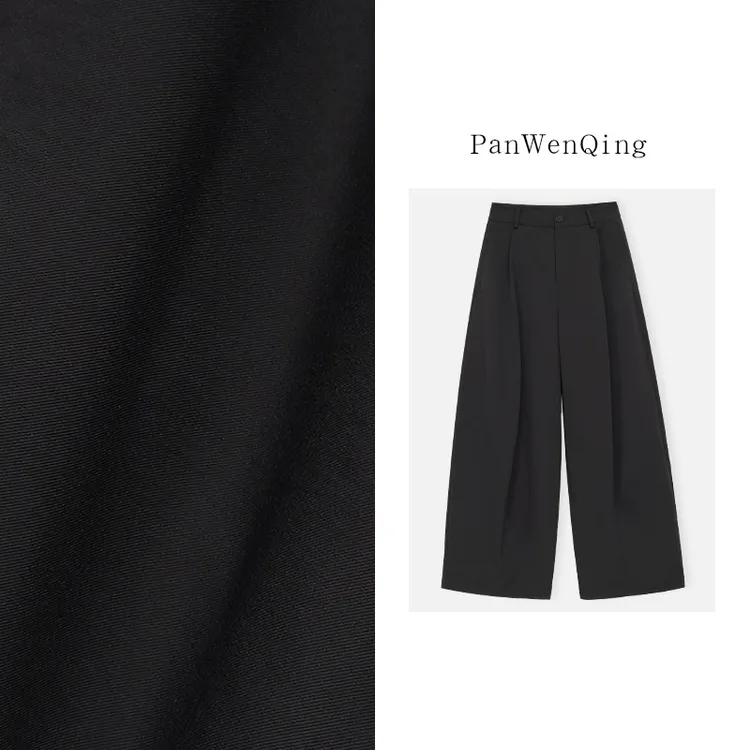 【人生裤】休闲裤加厚中腰立体褶直筒阔腿裤EZ-25103028-QK