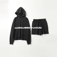 AP洛哥53135TW/53220KD【休闲拍档】纯棉起球风连帽卫衣/松紧腰短裤