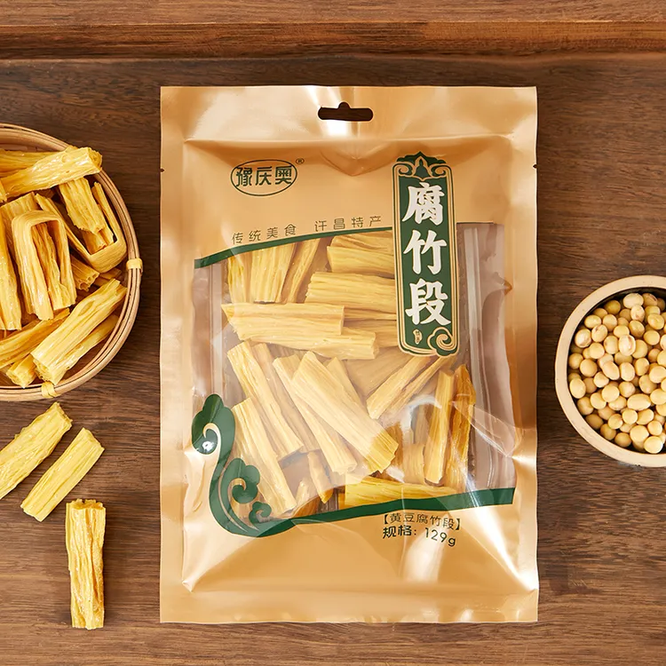 许昌特产手工头层黄豆腐竹不加盐不加淀粉腐竹段