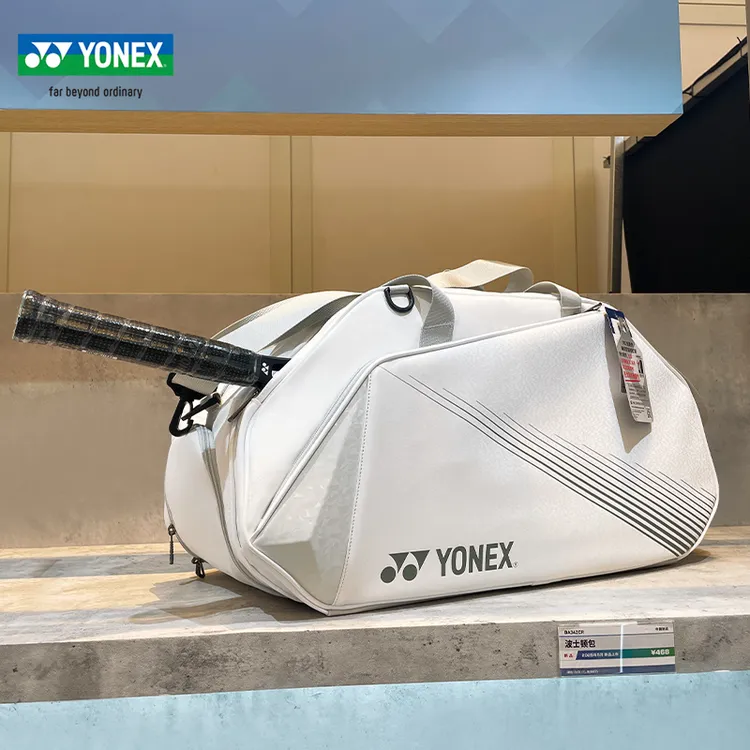 新款YONEX尤尼克斯羽毛球包双肩yy大容量波士顿包网球包BA342CR