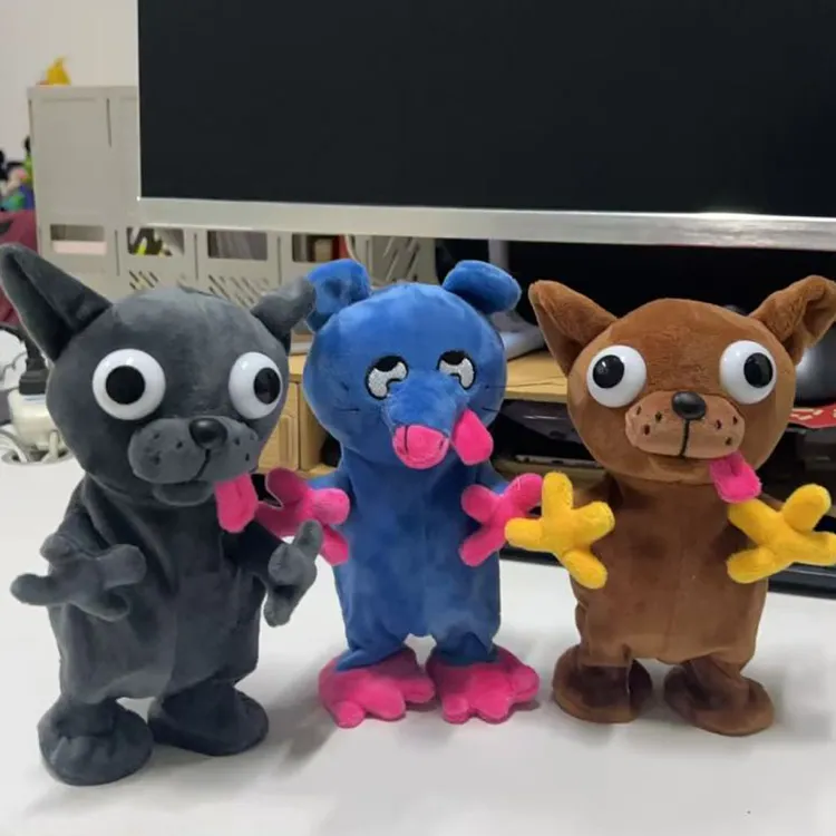 吉娃娃可爱猥琐老鼠小妹妹还没睡爪子毛绒玩具语音包包公仔娃娃