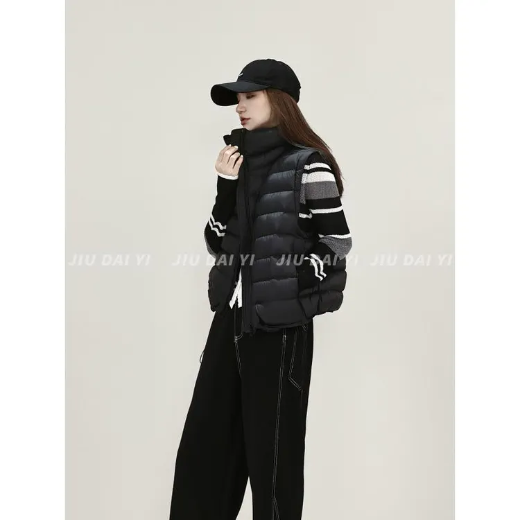 玖黛衣【排骨马甲】秋季穿搭韩版简约百搭羽绒服WTP45155