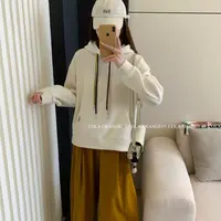【云云精选】91332 加绒加厚彩色抽绳连帽卫衣