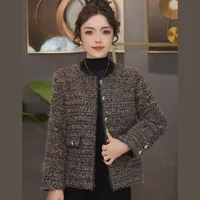 法式羊毛小香风外套秋冬季2025新款气质轻奢爆款休闲时尚百搭上衣