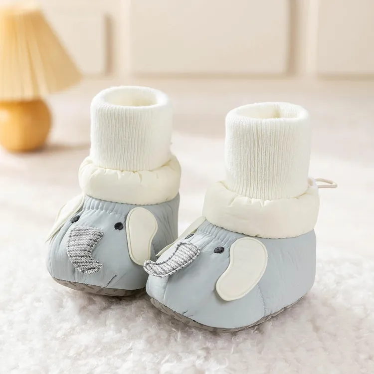 秋季冬款加绒鞋男女宝宝0-12个月纯棉软底防滑防掉婴幼儿步前鞋