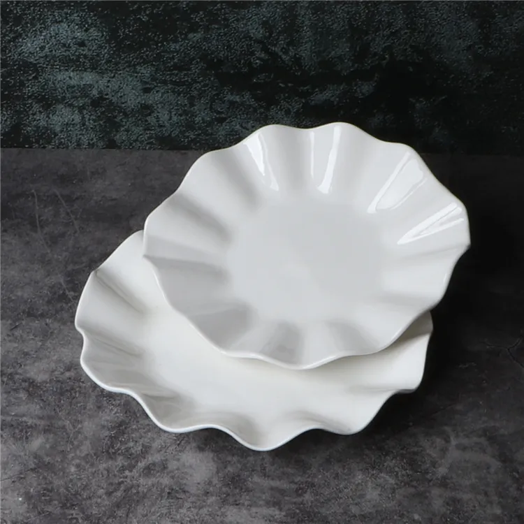 仿瓷商用密胺盘子白色凉菜盘餐厅饭店火锅炒菜专用盘自助餐盘塑料