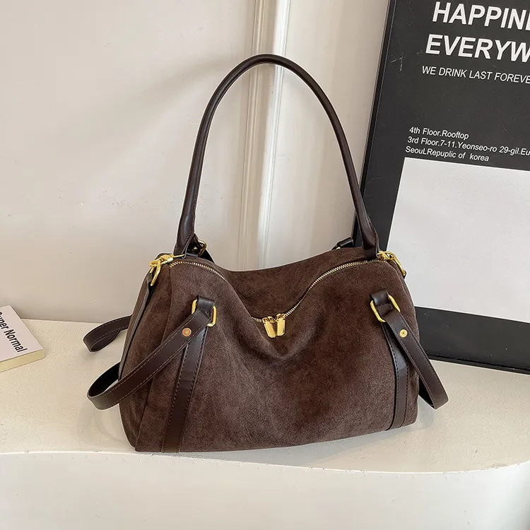 2025秋冬新款韩系小众ins大容量枕头包百搭单肩斜挎包包女洋气