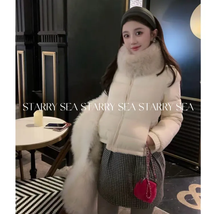 PP外新国标90白鸭绒/Creme京都游记lu系轻薄排骨羽绒服#PP0322SY