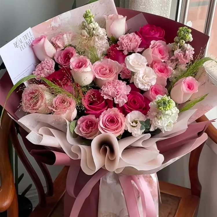 邯郸花店情人节520红玫瑰花束峰峰矿区肥乡区送女友老婆同城配送