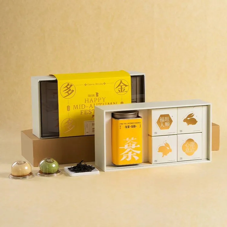 多样屋多金多桂中秋限定礼盒2025年白牡丹(50/g)+玉兔白茶+月饼