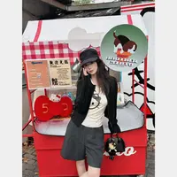 【痘痘私服】|【自留永恒】含5羊毛坑条双拉链毛衣外套
