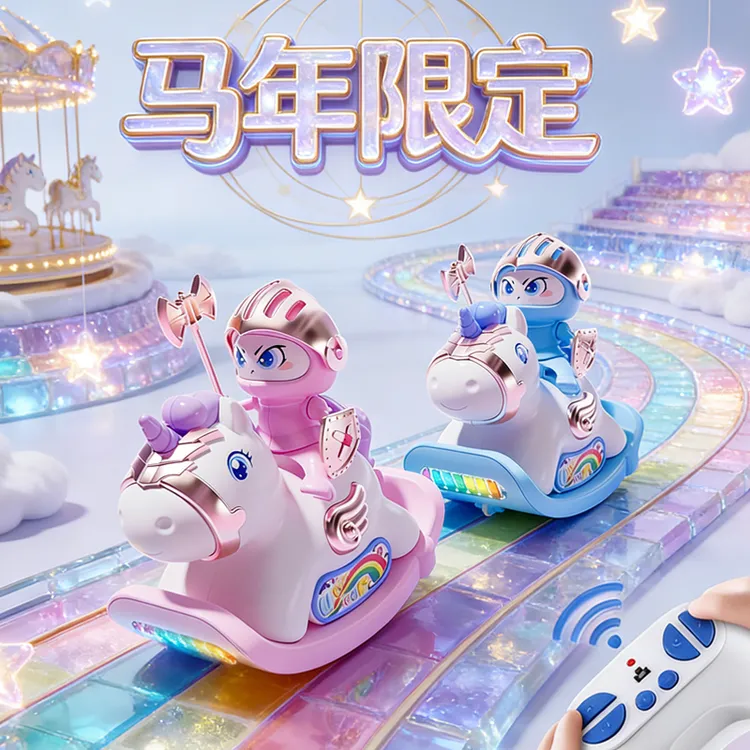 电动遥控木马车玩具亲子对战运输漂移适合3到6岁孩子儿童礼物男孩