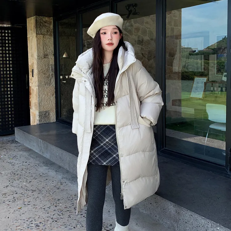 2025新款大码羽绒服女280斤中长款加宽加大码胖mm加厚款宽松显瘦