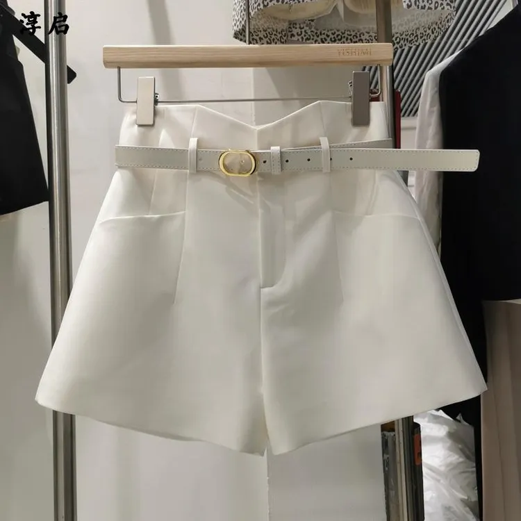 淳启时尚休闲高腰西装短裤女外穿新款夏宽松百搭显瘦修身阔腿裤子
