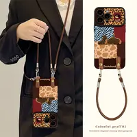 大视窗贴皮拼接小狗公仔适用iPhone17华为VIVO小米OPPO苹果手机壳