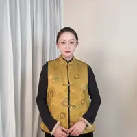 【花眠】2025新款国风双面穿加厚毛毛马甲JXG-32